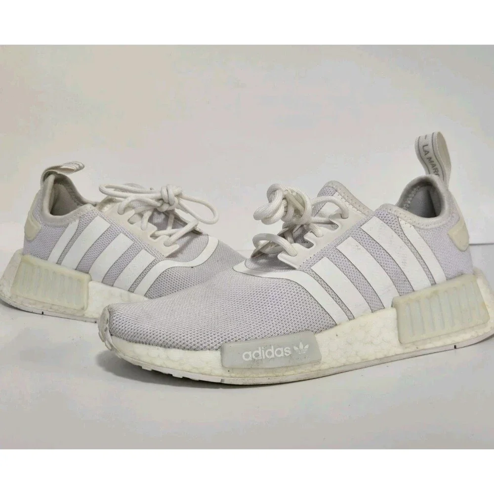 Adidas Sneakers Womens Size 5 NMD_R1  Cloud White Athletic Running Walking Shoes
